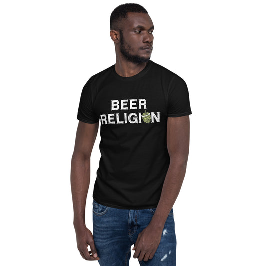 Beer Religion - Logo T shirt front and back