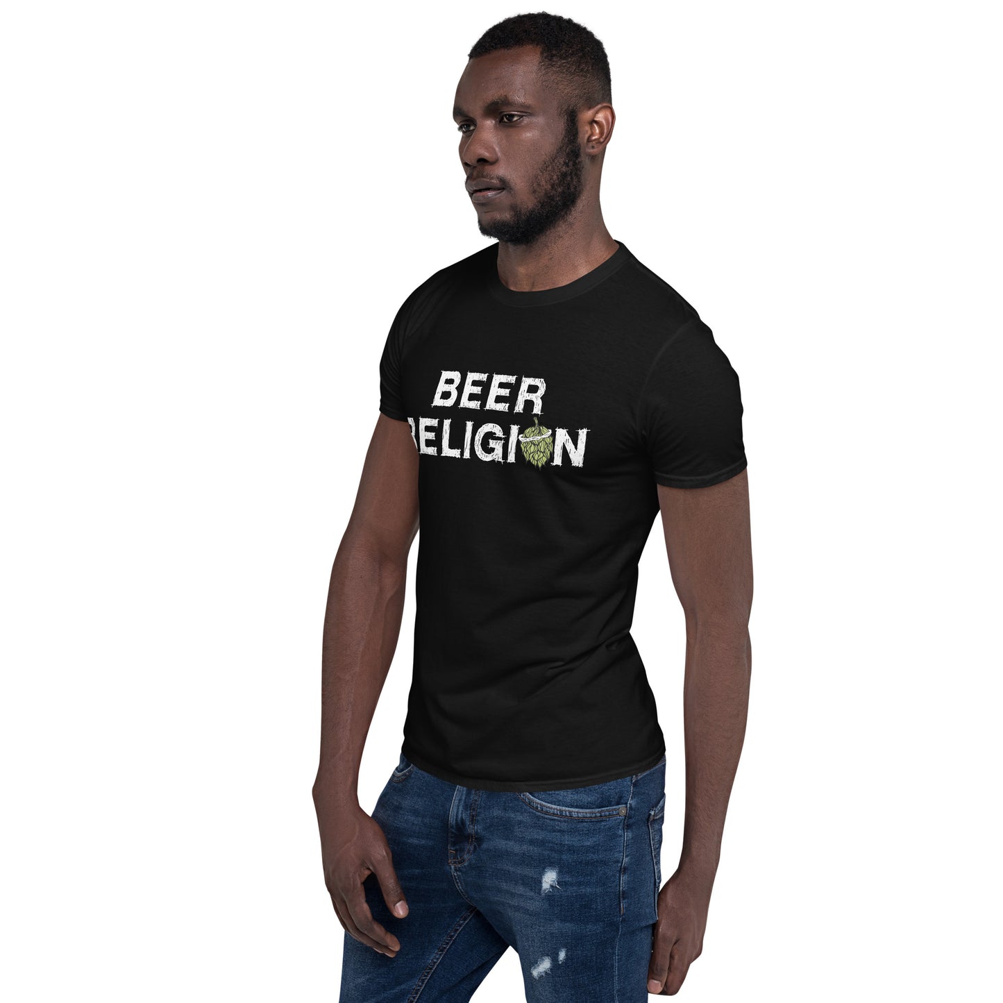 Beer Religion - Logo T shirt front and back