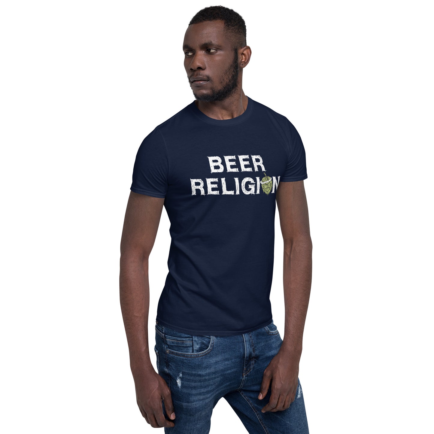 Beer Religion - Logo T shirt front and back